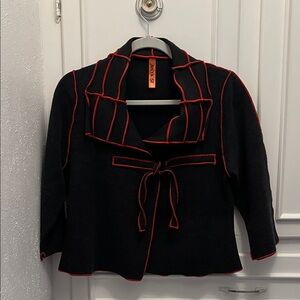 Black and Red Women's Cardigan by Max & Co.